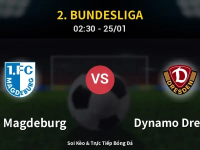 Kết Quả: 1. FC Magdeburg 1-2 Dynamo Dresden – Highlight & Bàn Thắng | 2. Bundesliga