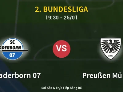 Kết Quả: SC Paderborn 07 2-1 Preußen Münster – Highlight & Bàn Thắng | 2. Bundesliga