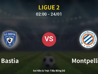 Kết Quả: Bastia 0-2 Montpellier – Highlight & Bàn Thắng | Ligue 2