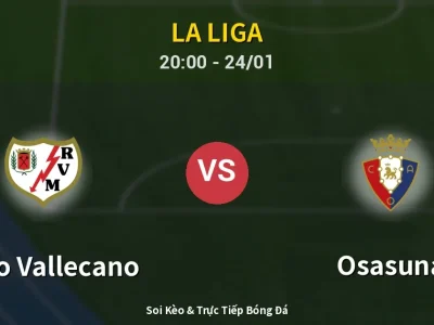Soi Kèo Rayo Vallecano vs Osasuna – 20:00 24/01 | Nhận Định, Dự Đoán Tỷ Số