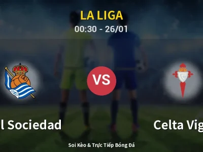 Kết Quả: Real Sociedad 3-1 Celta Vigo – Highlight & Bàn Thắng | La Liga