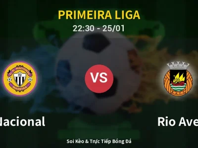 Soi Kèo Nacional vs Rio Ave – 22:30 25/01 | Nhận Định, Dự Đoán Tỷ Số
