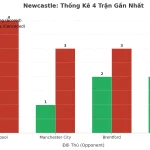 Thống kê Tài Xỉu Newcastle 2025