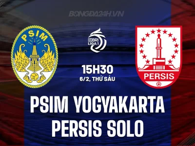 PSIM Yogyakarta vs Persis Solo: Cuộc đua Top 4 và trận chiến trụ hạng đầy kịch tính