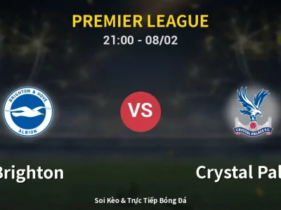 🔴 Trực Tiếp: Brighton 0-0 Crystal Palace – Link Xem Premier League (Full HD)