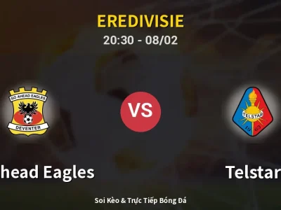 🔴 Trực Tiếp: GO Ahead Eagles 0-0 Telstar – Link Xem Eredivisie (Full HD)