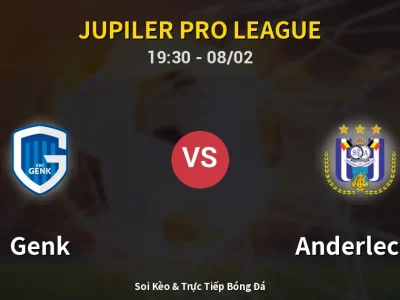 Kết Quả: Genk 2-0 Anderlecht – Highlight & Bàn Thắng | Jupiler Pro League