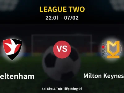 Soi Kèo Cheltenham vs Milton Keynes Dons – 22:01 07/02 | Nhận Định, Dự Đoán Tỷ Số