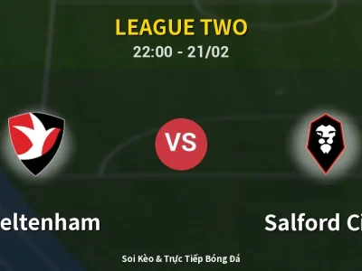 🔴 Trực Tiếp: Cheltenham 0-1 Salford City – Link Xem League Two (Full HD)
