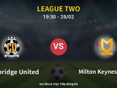 Soi Kèo Cambridge United vs Milton Keynes Dons – 19:30 28/02 | Nhận Định, Dự Đoán Tỷ Số