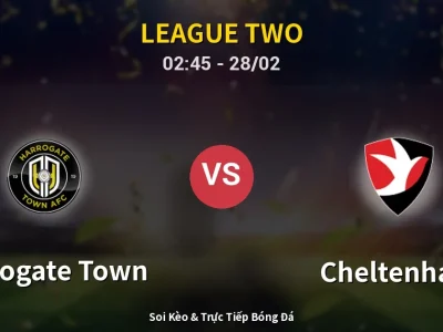 Kết Quả: Harrogate Town 1-1 Cheltenham – Highlight & Bàn Thắng | League Two