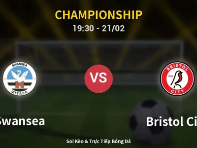 Kết Quả: Swansea 1-0 Bristol City – Highlight & Bàn Thắng | Championship