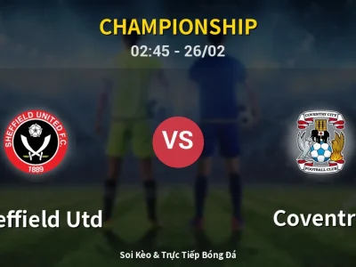 Kết Quả: Sheffield Utd 1-2 Coventry – Highlight & Bàn Thắng | Championship