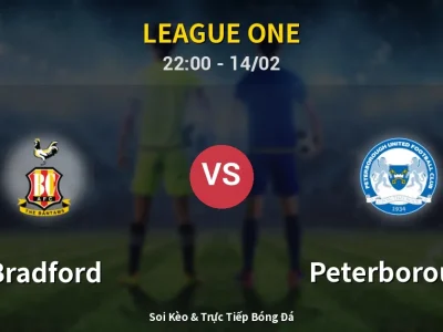 Soi Kèo Bradford vs Peterborough – 22:00 14/02 | Nhận Định, Dự Đoán Tỷ Số