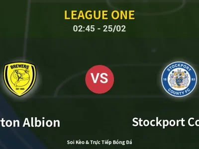 Kết Quả: Burton Albion 3-0 Stockport County – Highlight & Bàn Thắng | League One