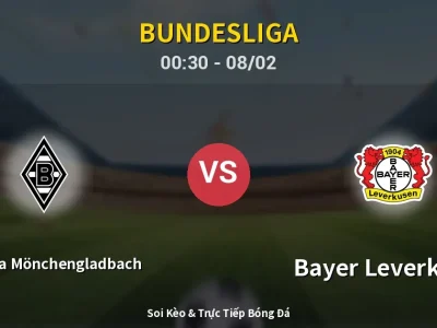 Kết Quả: Borussia Mönchengladbach 1-1 Bayer Leverkusen – Highlight & Bàn Thắng | Bundesliga