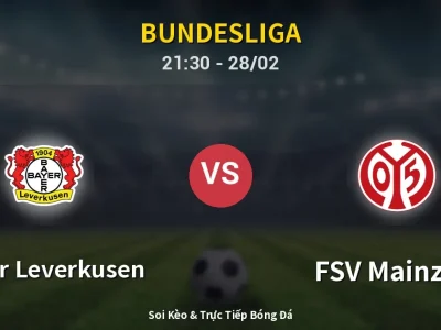 Soi Kèo Bayer Leverkusen vs FSV Mainz 05 – 21:30 28/02 | Nhận Định, Dự Đoán Tỷ Số