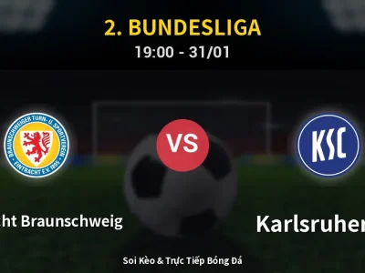 Kết Quả: Eintracht Braunschweig 1-0 Karlsruher SC – Highlight & Bàn Thắng | 2. Bundesliga