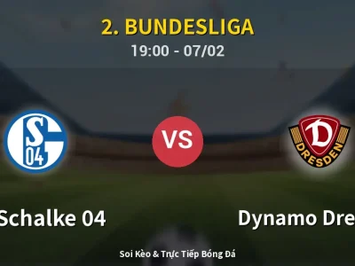 🔴 Trực Tiếp: FC Schalke 04 2-2 Dynamo Dresden – Link Xem 2. Bundesliga (Full HD)