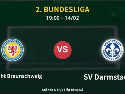 🔴 Trực Tiếp: Eintracht Braunschweig 2-0 SV Darmstadt 98 – Link Xem 2. Bundesliga (Full HD)