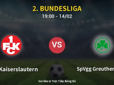🔴 Trực Tiếp: 1. FC Kaiserslautern 1-0 SpVgg Greuther Fürth – Link Xem 2. Bundesliga (Full HD)