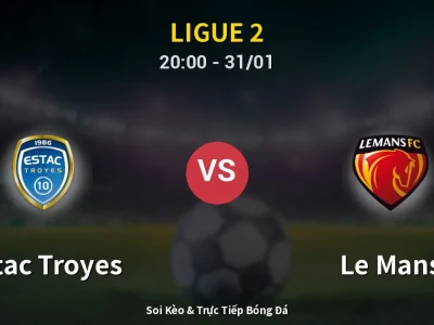 🔴 Trực Tiếp: Estac Troyes 0-2 Le Mans – Link Xem Ligue 2 (Full HD)