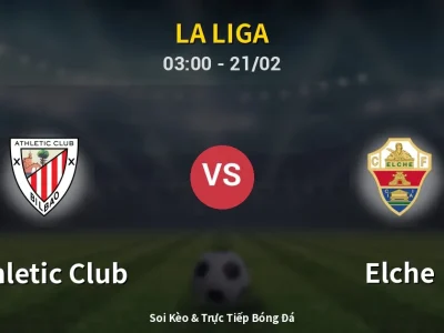 Kết Quả: Athletic Club 2-1 Elche – Highlight & Bàn Thắng | La Liga