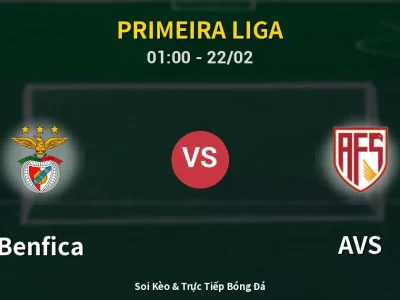 Kết Quả: Benfica 3-0 AVS – Highlight & Bàn Thắng | Primeira Liga