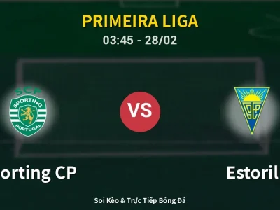Kết Quả: Sporting CP 3-0 Estoril – Highlight & Bàn Thắng | Primeira Liga