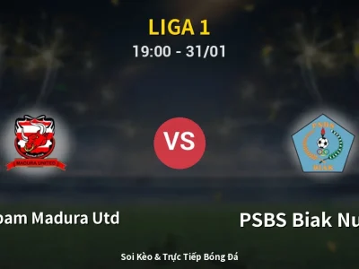 Kết Quả: Persepam Madura Utd 0-0 PSBS Biak Numfor – Highlight & Bàn Thắng | Liga 1
