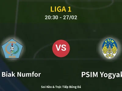🔴 Trực Tiếp: PSBS Biak Numfor 1-3 PSIM Yogyakarta – Link Xem Liga 1 (Full HD)
