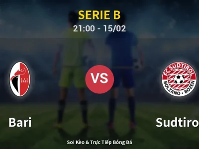 🔴 Trực Tiếp: Bari 1-2 Sudtirol – Link Xem Serie B (Full HD)