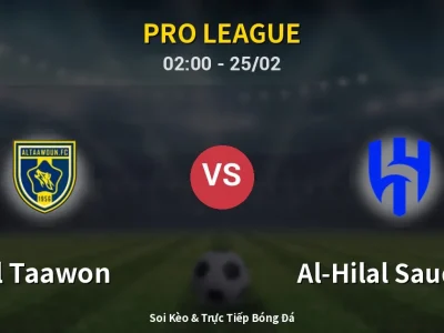 Kết Quả: Al Taawon 1-1 Al-Hilal Saudi FC – Highlight & Bàn Thắng | Pro League