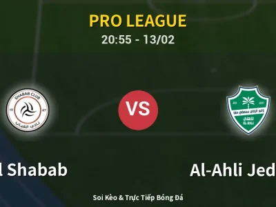 🔴 Trực Tiếp: Al Shabab 0-1 Al-Ahli Jeddah – Link Xem Pro League (Full HD)