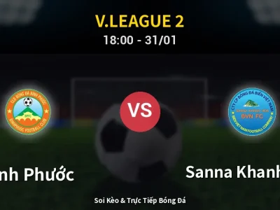 Kết Quả: Bình Phước 3-1 Sanna Khanh Hoa – Highlight & Bàn Thắng | V.League 2