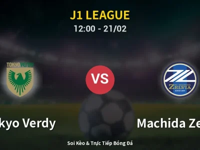 Kết Quả: Tokyo Verdy 2-2 Machida Zelvia – Highlight & Bàn Thắng | J1 League