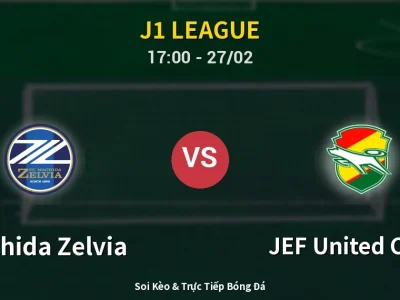 Kết Quả: Machida Zelvia 2-1 JEF United Chiba – Highlight & Bàn Thắng | J1 League