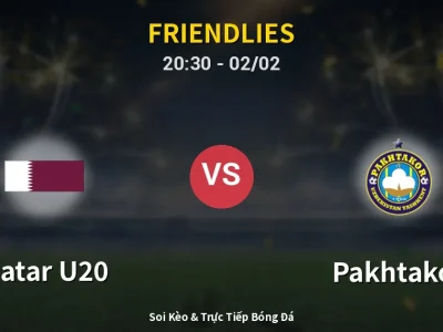 Soi Kèo Qatar U20 vs Pakhtakor – 20:30 02/02 | Nhận Định, Dự Đoán Tỷ Số