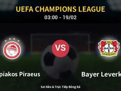 Kết Quả: Olympiakos Piraeus 0-2 Bayer Leverkusen – Highlight & Bàn Thắng | UEFA Champions League