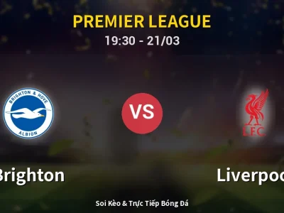 🔴 Trực Tiếp: Brighton 2-1 Liverpool – Link Xem Premier League (Full HD)