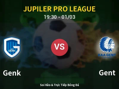 Kết Quả: Genk 3-0 Gent – Highlight & Bàn Thắng | Jupiler Pro League