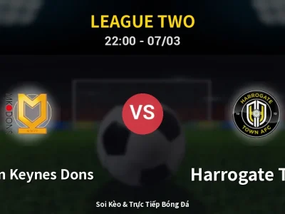 Soi Kèo Milton Keynes Dons vs Harrogate Town – 22:00 07/03 | Nhận Định, Dự Đoán Tỷ Số