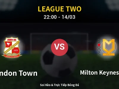 Soi Kèo Swindon Town vs Milton Keynes Dons – 22:00 14/03 | Nhận Định, Dự Đoán Tỷ Số