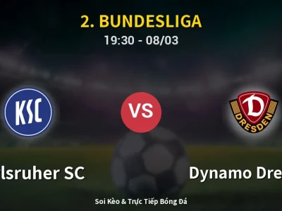 🔴 Trực Tiếp: Karlsruher SC 1-3 Dynamo Dresden – Link Xem 2. Bundesliga (Full HD)