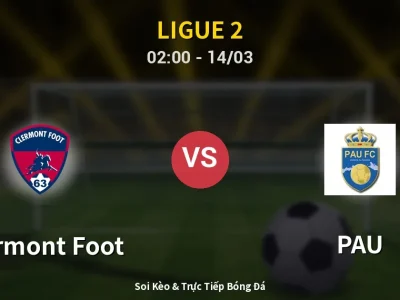 Kết Quả: Clermont Foot 0-1 PAU – Highlight & Bàn Thắng | Ligue 2