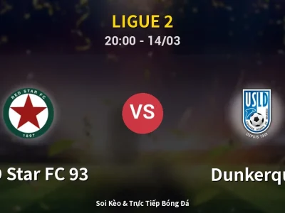 Soi Kèo RED Star FC 93 vs Dunkerque – 20:00 14/03 | Nhận Định, Dự Đoán Tỷ Số