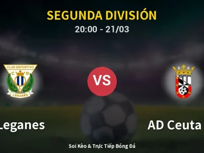 🔴 Trực Tiếp: Leganes 1-1 AD Ceuta FC – Link Xem Segunda División (Full HD)