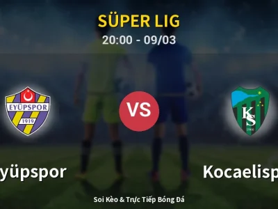 Kết Quả: Eyüpspor 0-1 Kocaelispor – Highlight & Bàn Thắng | Süper Lig
