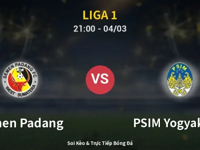 Soi Kèo Semen Padang vs PSIM Yogyakarta – 21:00 04/03 | Nhận Định, Dự Đoán Tỷ Số