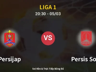 🔴 Trực Tiếp: Persijap 0-0 Persis Solo – Link Xem Liga 1 (Full HD)